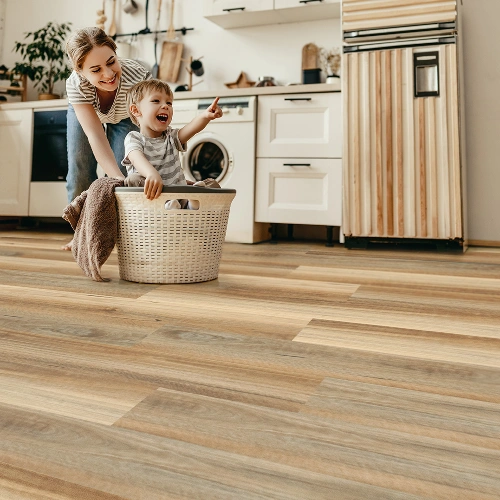 Customized vinyl flooring design