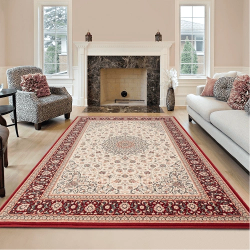 Natural wool rug in cozy Dubai home