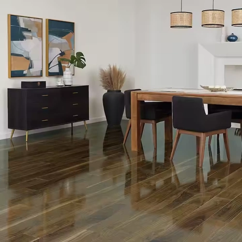 High-Gloss Laminate Flooring for a Shiny and Contemporary Look
