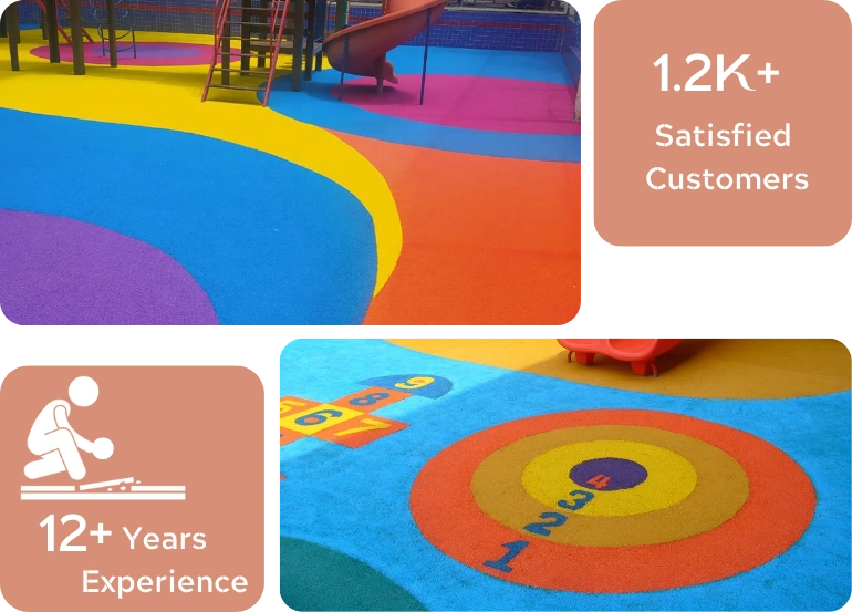 EPDM playground rubber flooring design