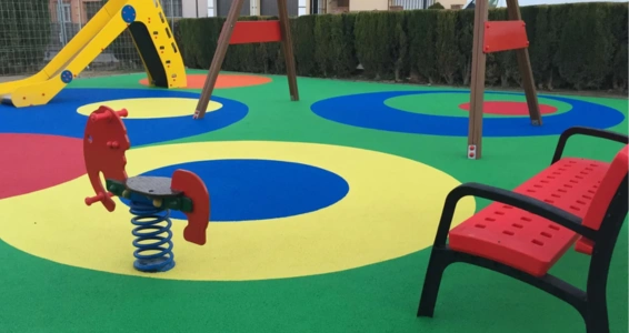EPDM playground rubber flooring design