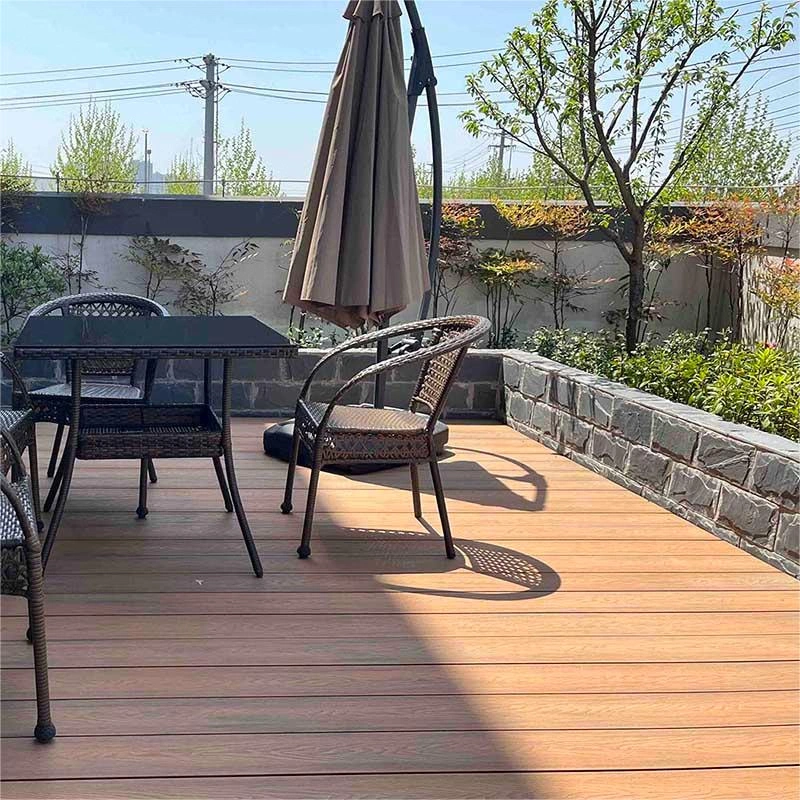 WPC decking installed on balcony