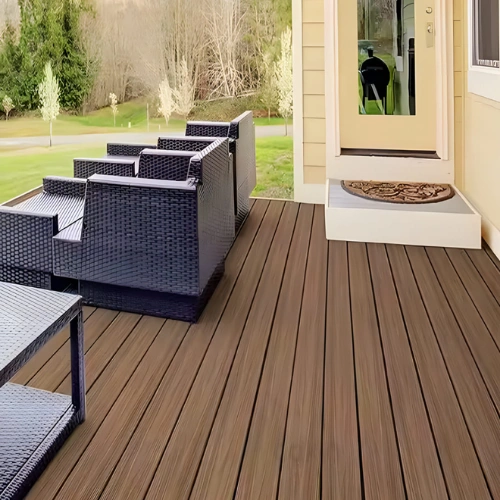 Customer comparing different garage flooring samples