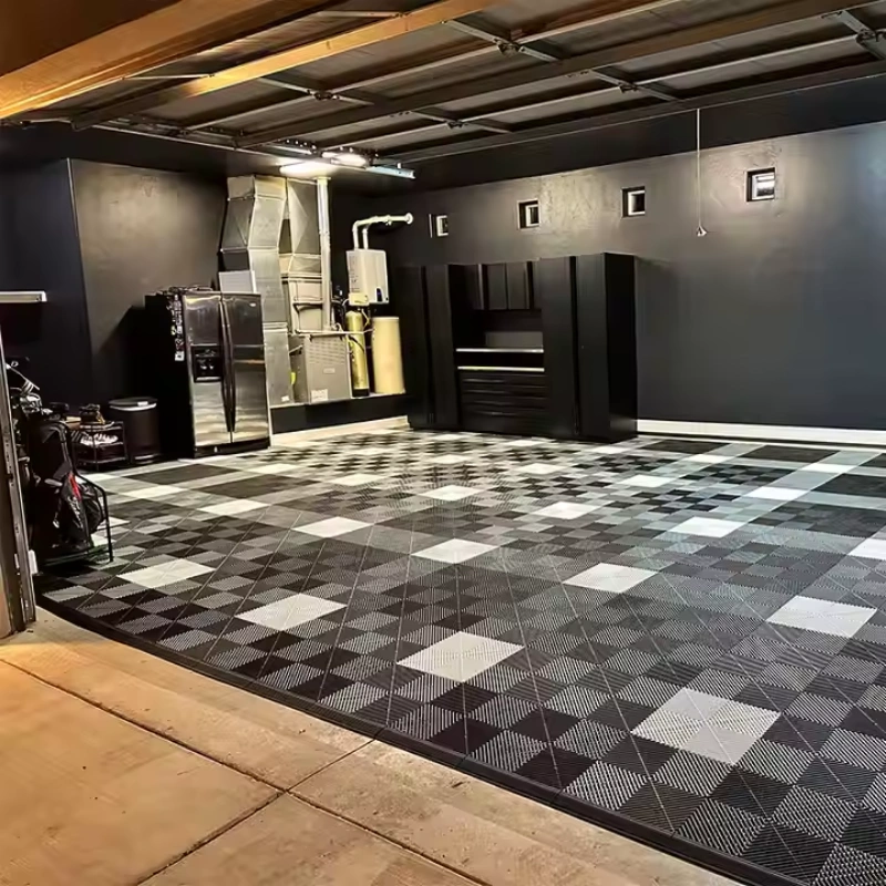 Custom designed luxury garage flooring