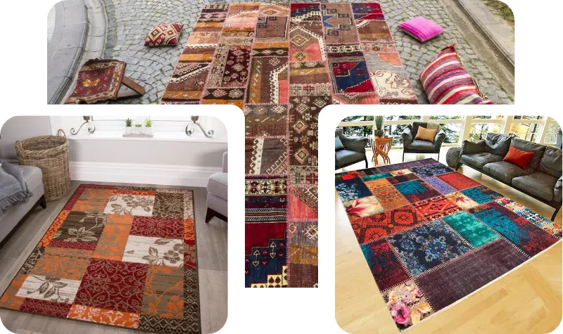Custom patchwork rugs Dubai