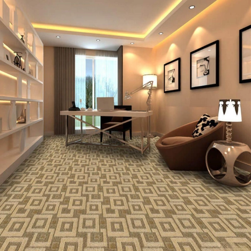 Soft neutral floor carpet