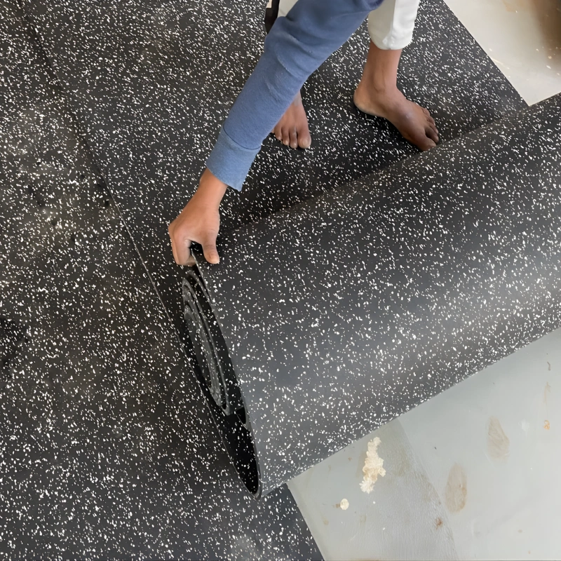 EPDM rubber roll surface texture