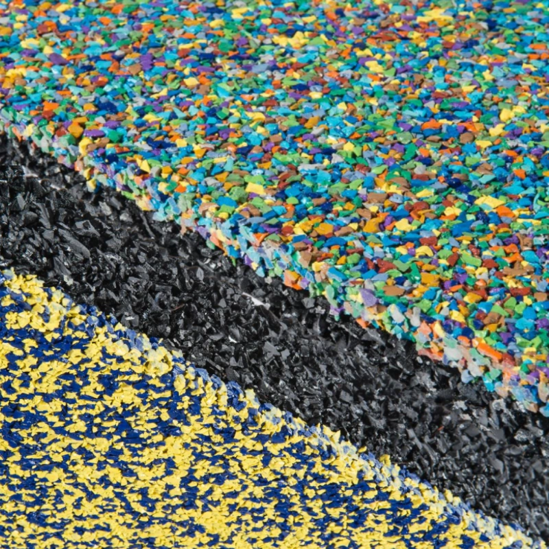 EPDM granule surface closeup