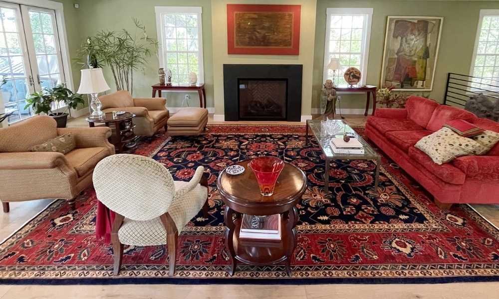 Living room handmade rugs