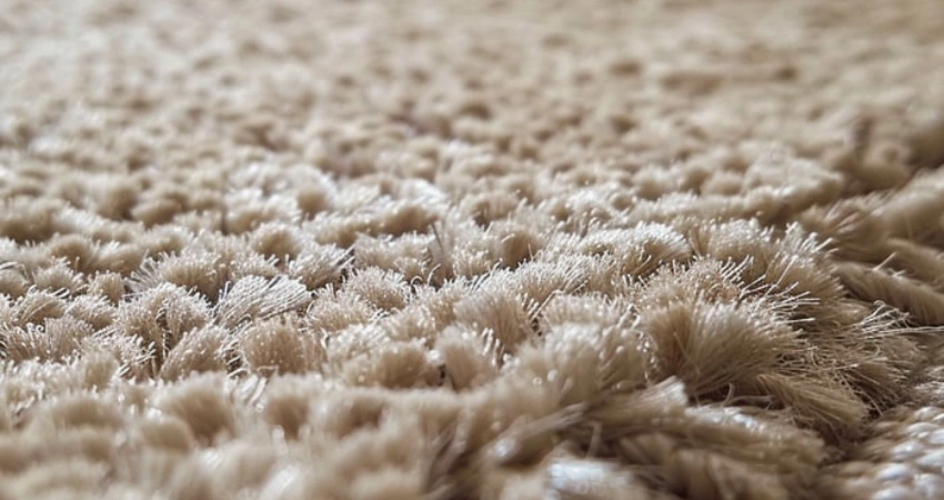Soft plush velvet carpet texture