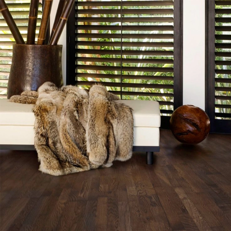 Luxury engineered wood flooring interior