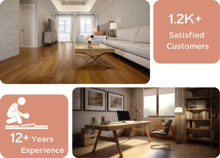 Premium Wooden Flooring Living Room