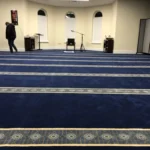 Royal Blue Border Masjid Carpet | Buy Mosque Prayer Rugs