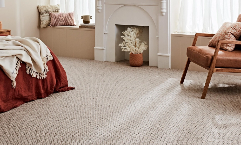 Soft plush home carpet texture