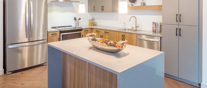 Elegant wooden kitchen flooring design