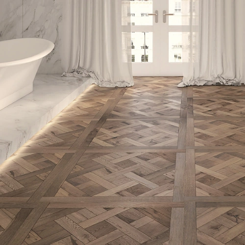 Elegant Versailles parquet flooring design