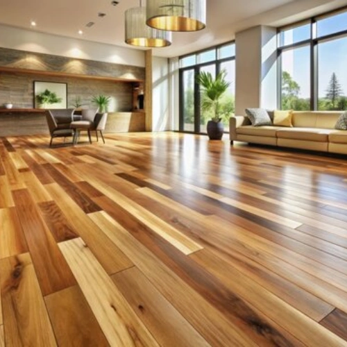 Engineered wood flooring living room Dubai