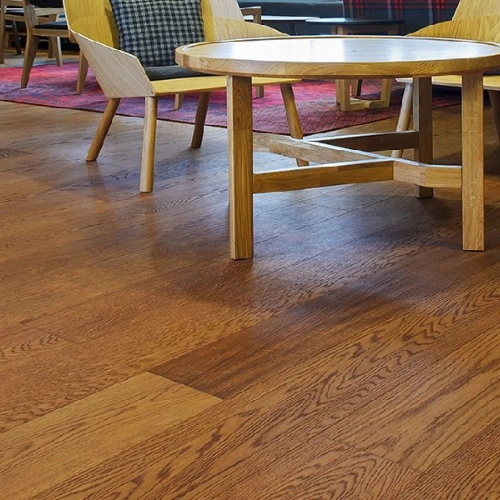 Modern engineered wood flooring interior