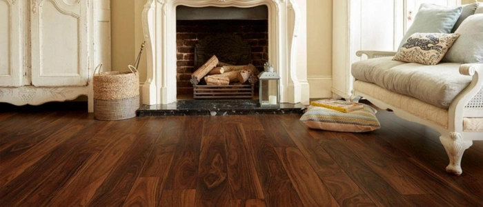 Living room engineered wood flooring