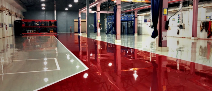 Industrial epoxy flooring heavy duty
