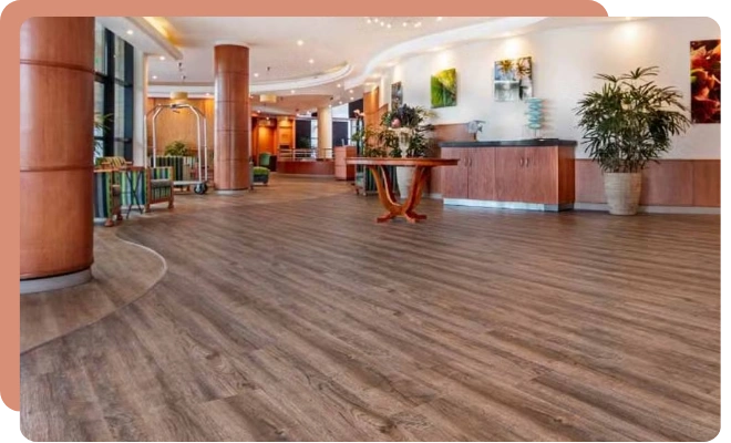 Commercial SPC Flooring Elegant Interior