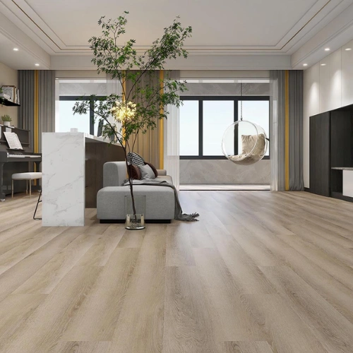 Light tone SPC flooring living