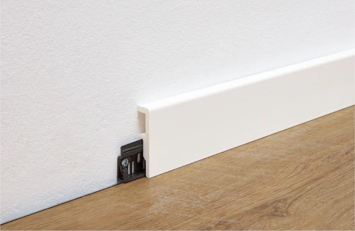 Simple White Baseboard Installation