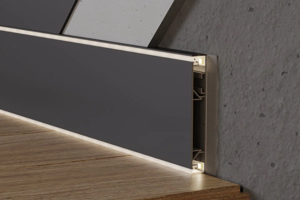 LED Aluminum Wall Skirting Profile