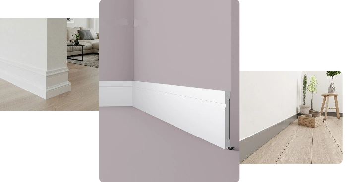 Contemporary White Wall Skirting Designs